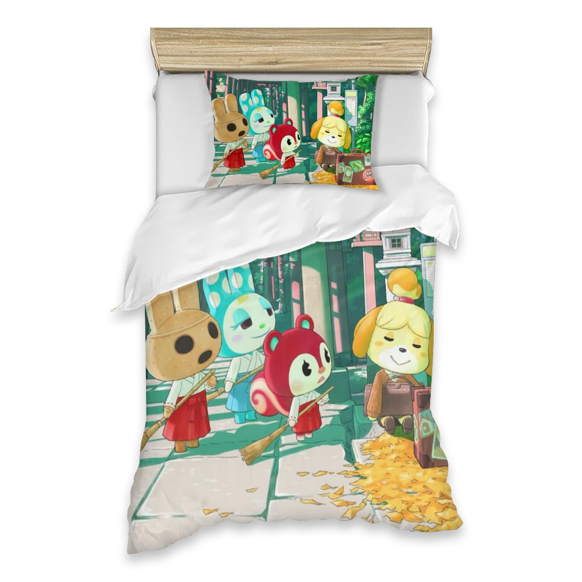 Amazon｜あつ森 あつまれ どうぶつの森 布団カバー 2点セット 寝具